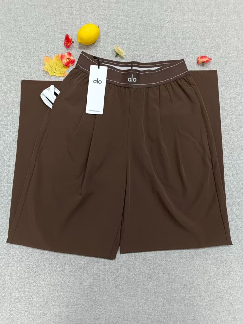 Espresso Brown🌗Alo Yoga Suit Up Wide Leg Trouser Regular 30” Inseam👩‍🚀Chic - Picture 3 of 8